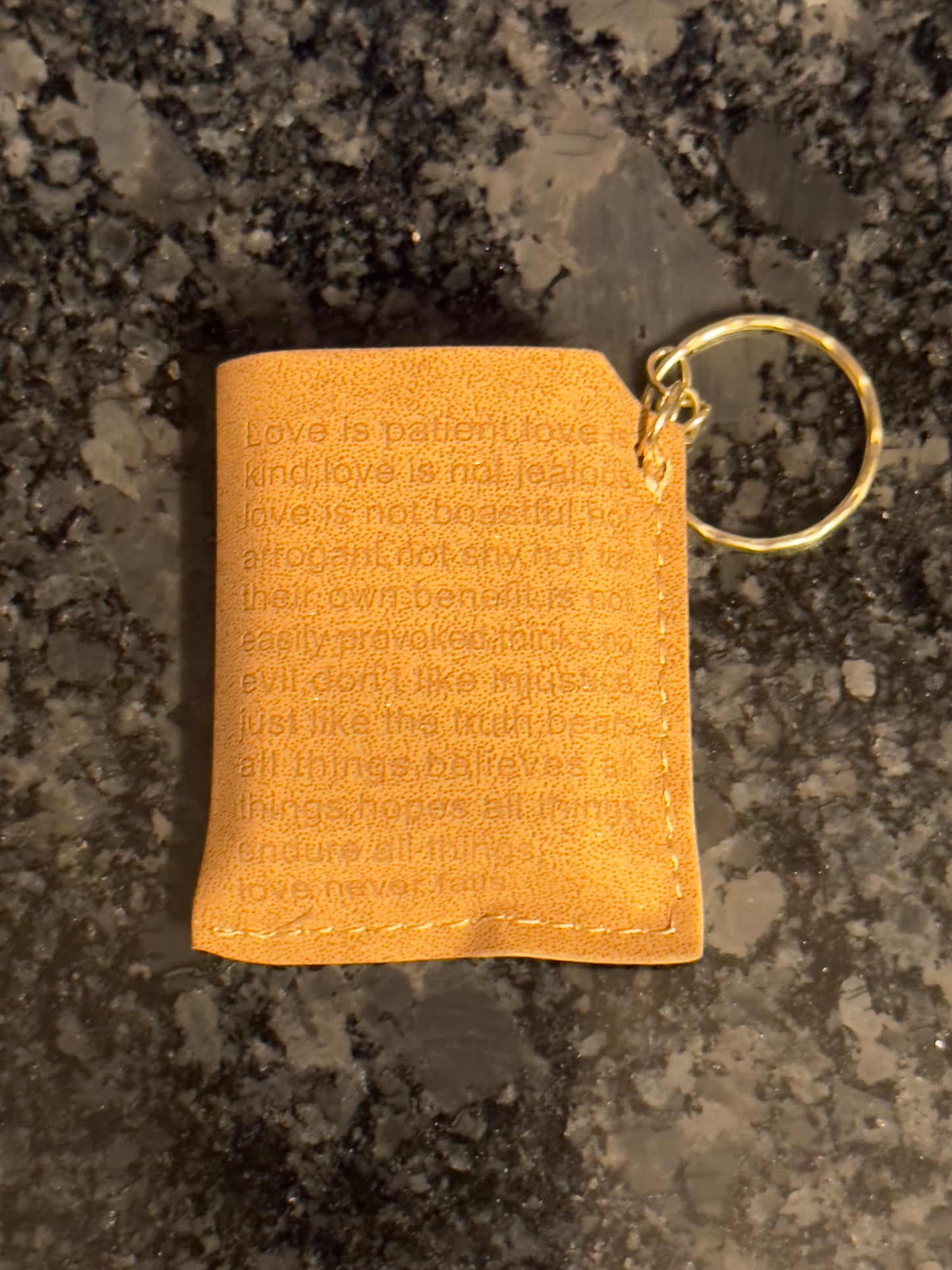 Mini Bible keychain and holder