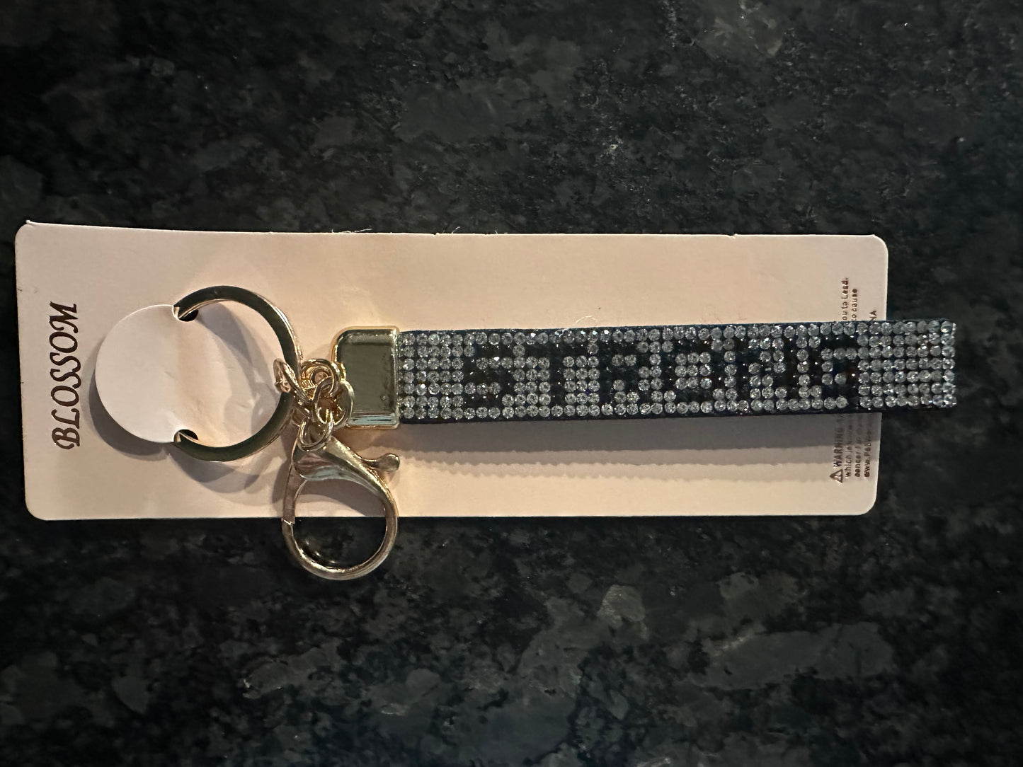 Bling keychain “Strong”