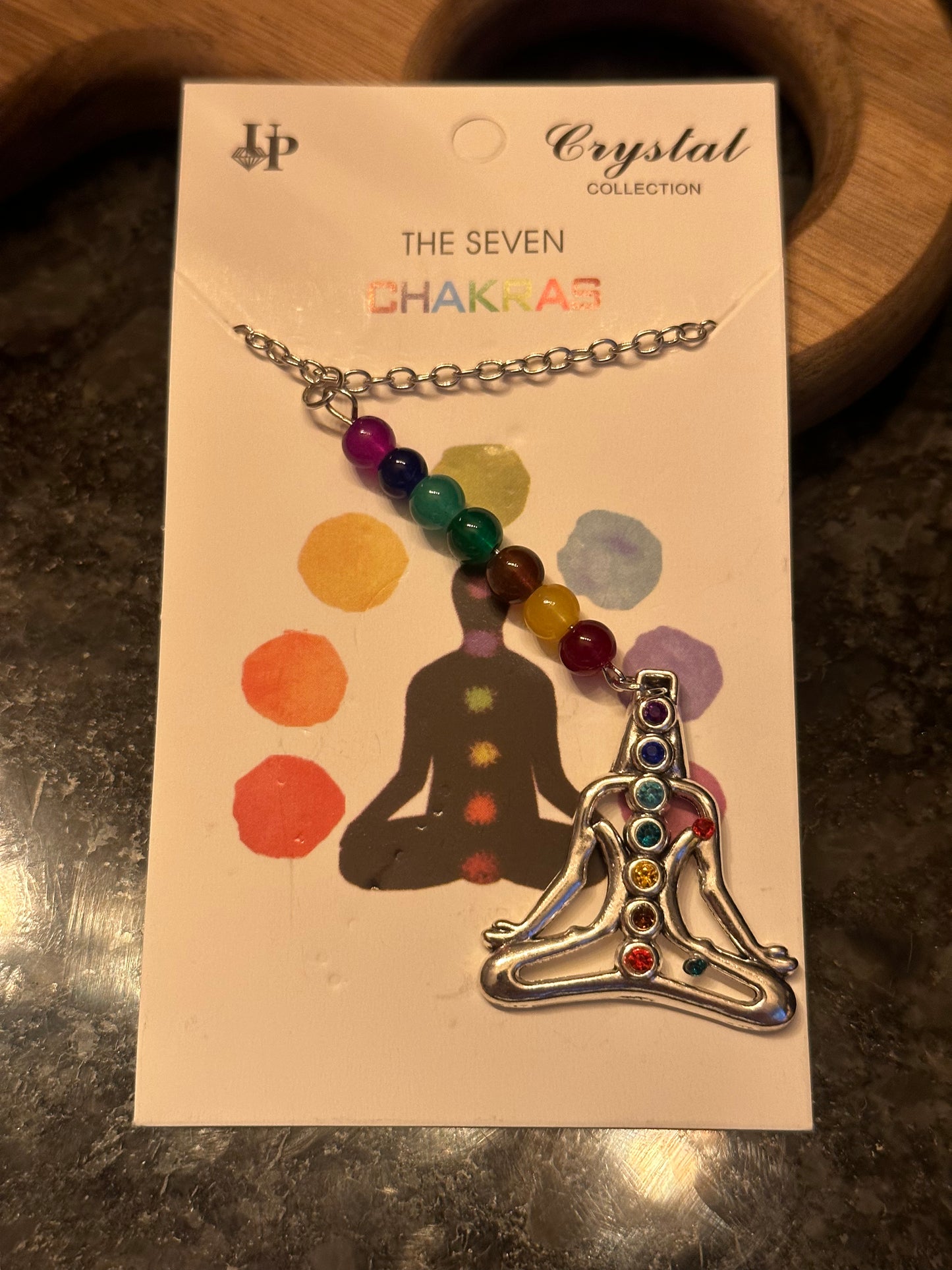 The seven chakras fashion necklace